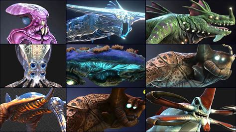 All Leviathan Deadly Creature In Subnautica Below Zero Otosection