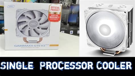 Deepcool Gammaxx Gte V2 White Led Air Cpu Cooler Unboxing And