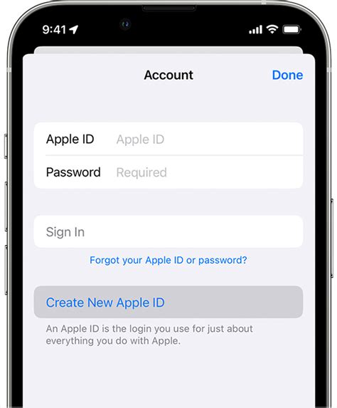 How To Create A New Apple Id Apple Support