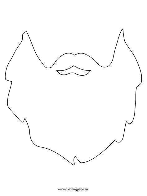 Beard Template Coloring Page