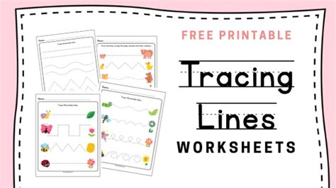 Get Your Child Ready For Writing With This Fun And Cute Tracing Lines