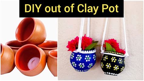 Clay Pot Decorationrecycling Of Curd Pothanging Clay Potmatka