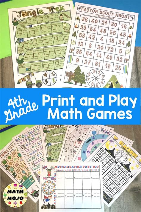 Looking for lessons, videos, games, activities and worksheets that are suitable for 7th grade and 8th grade math? 4th Grade Math Games: 4th Grade Math Centers Bundle in ...