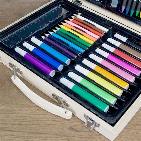 Personalised Coloured Pencil Set In Wooden Box T By Sassy Bloom As