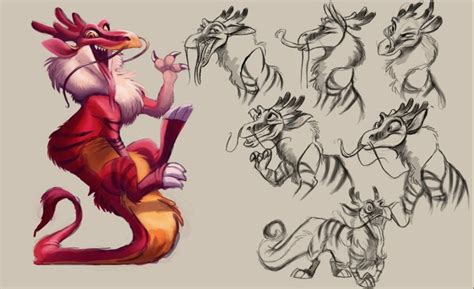 Artstation Chinese Dragon Concept Design Ester Conceiçao Com