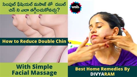 How To Reduce Double Chin With Simple Facial Massage At Home Youtube