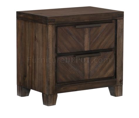 Parnell 5pc Bedroom Set 1648 In Rustic Cherry By Homelegance