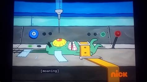 He has three eyelashes on each eye, three freckles on. SpongeBob SquarePants - Plankton's Second Eye - YouTube