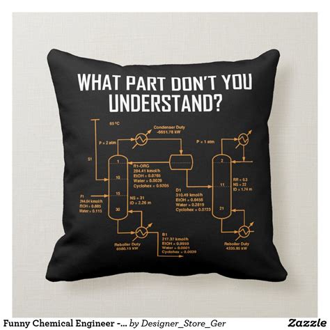 Funny Chemical Engineer Chemical Engineering Throw Pillow Zazzle