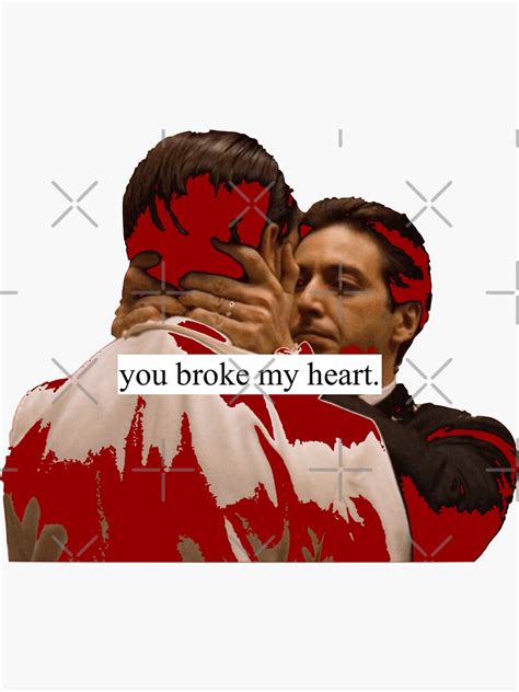 You Broke My Heart Sticker For Sale By Gantonette Redbubble