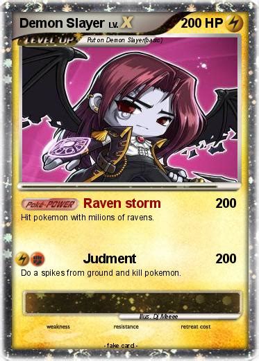 Pokémon Demon Slayer 1 1 Raven Storm My Pokemon Card