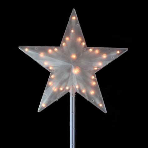 15 Lighted Clear Twinkling Star Christmas Tree Topper Clear Lights