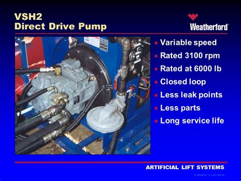 Weatherford Hydraulic Pump System