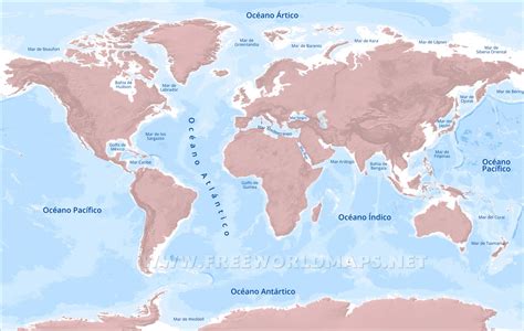 Mares Del Mundo Mapa Con Nombres Atlas Mundial De Mapa Mapa Politico Images