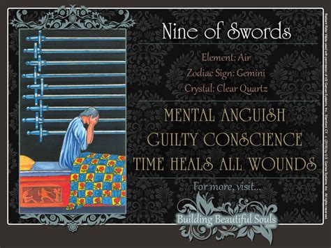 22 in the major arcana and 56 in the minor arcana. The Nine of Swords Tarot Card Meanings | Tarot Reading