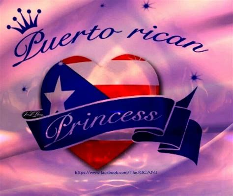The Logo For Puerto Rican Princess With A Heart And Crown On It S Side