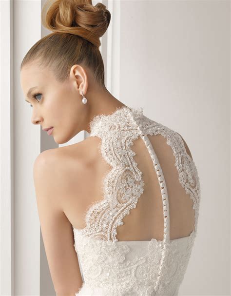 Introducing the ella feminine lace and flowing skirt, all in one pretty design. Lace Back Wedding Dresses - Part 4 - Belle The Magazine