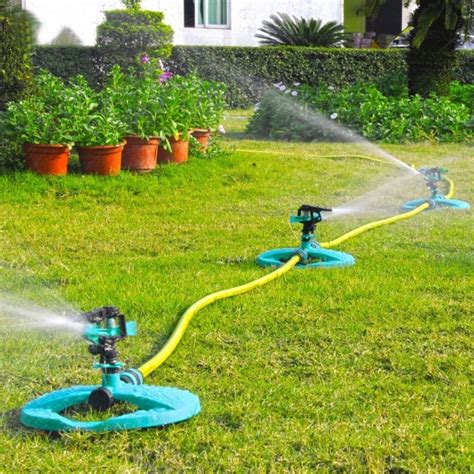 Any homeowner can get the garden hose out and water the lawn, but who wants to take the time every evening or every other evening to drag the cumbersome hose around the yard and then gather it back up? Water Sprinkler System Impulse Long Range Sprinklers ...