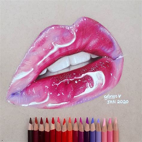 The Creative Corner On Instagram An Incredible Lip Drawing Done By