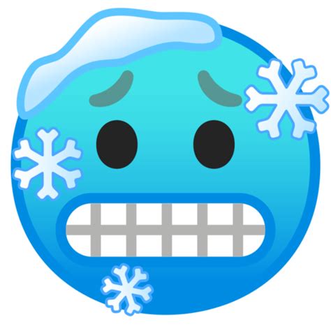 🥶 Cold Face Emoji Freezing Emoji Blue Faced Emoji