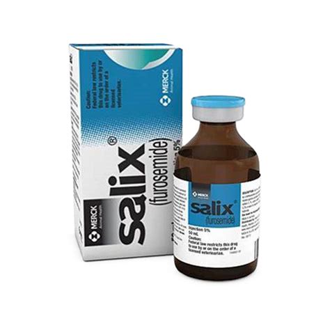 Salix Furosemide 5 Injection 50ml Veterinary Diuretic For Dogs Cats