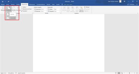 Cómo Poner Una Página En Horizontal En Word Pasos Explicados