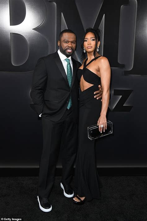 50 Cent And Girlfriend Jamira Haines Make A Stylish Pair As They Attend The Season 2 Premiere Of