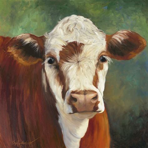 Pearl Iv Cow Painting By Cheri Wollenberg Cow Painting Cow Canvas