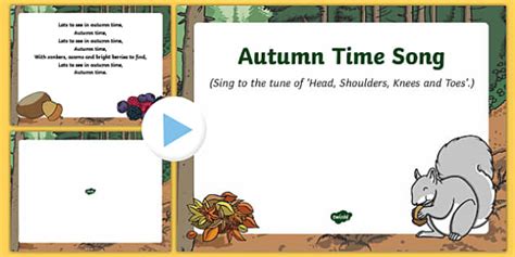 Autumn Time Song Powerpoint Teacher Made Twinkl
