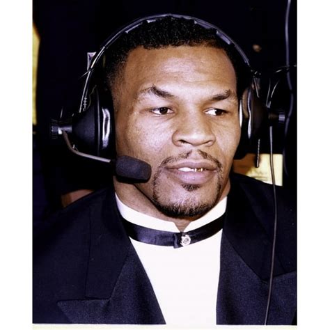 Mike Tyson Wearing Headphones Photo Print 24 X 30