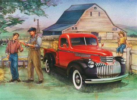 1941 Chevrolet Pickup Jigsaw Puzzle Chevrolet Pickup Retro Cars Car