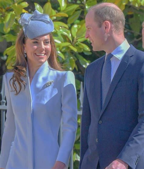 catherine duchess of cambridge and prince william duke of cambridge attend easter sunday