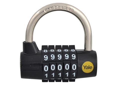 Yale Y160/48/123/1 Y160 48mm Steel 5 Dial Combination Padlock