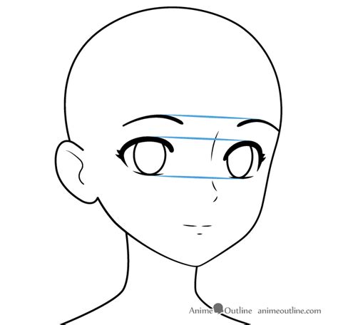 Face Drawing Template Anime ~ How To Draw An Anime School Girl In 6