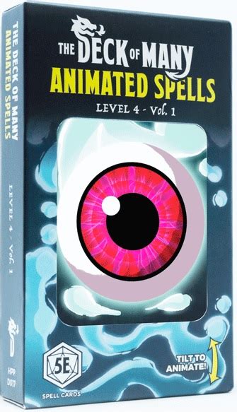 Really sorry for the weird glitchyness of this? Misc - The Deck Of Many Animated Spells: Level 4 Vol 1 #HPP04588 689353904588