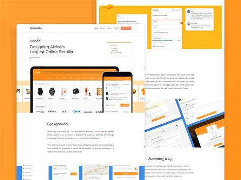 Jumia Case Study Page By Pixelmatters On Dribbble
