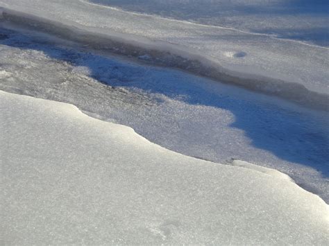 Snow and Ice Covering Frozen Stream in Winter Picture | Free Photograph | Photos Public Domain