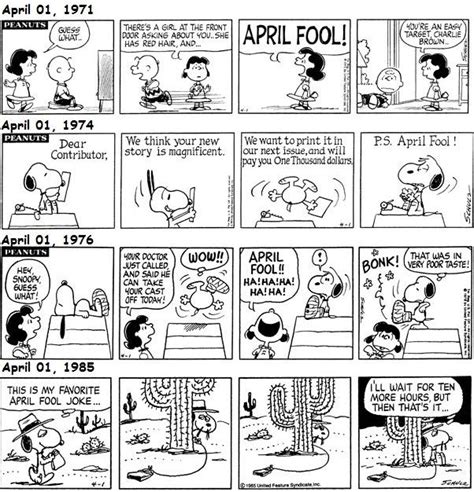 Peanuts By Charles Schulz For April 01 1971 Snoopy
