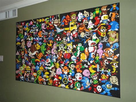 This Lego Wall Mural Is An Epic Tribute To Video Games