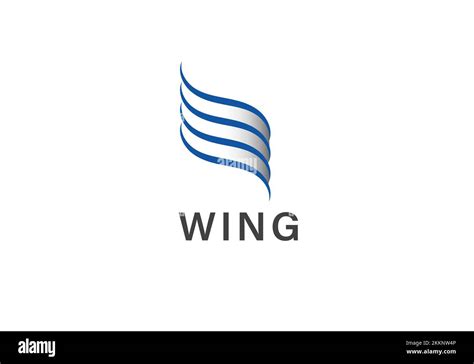 Wings Logo Abstract Design Vector Template Wings Logo Aircraft Wings