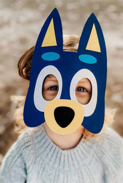 Bluey Felt Mask Imaginary Play T For Kids Stocking Etsy