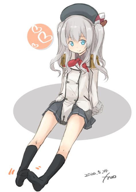 Fyuo Kashima Kancolle Kantai Collection Silver Hair Commentary