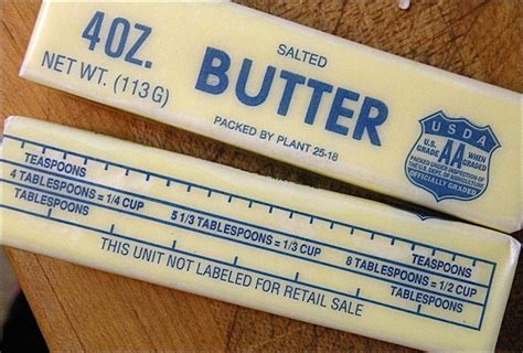 Measuring your butter by weight (170 grams instead of 3/4 cup) will provide much more accurate results in cooking. Sticks and cubes | Arnold Zwicky's Blog