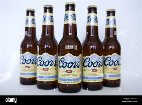 A Grouping Of Coors Beer Bottles Stock Photo Alamy