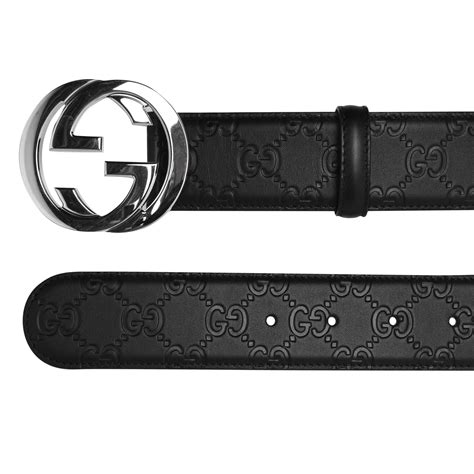 Gucci Interlocked Embossed Belt Unisex Belts Flannels