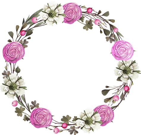 Download Floral Design Wreath Rose Clip Art - Rose - Png Download Png Download - PikPng