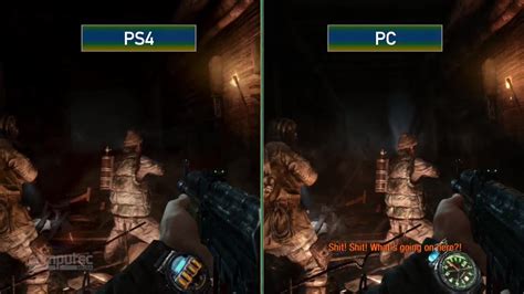 Metro Last Light Redux Pc Versus Ps4 Grafikvergleich Youtube