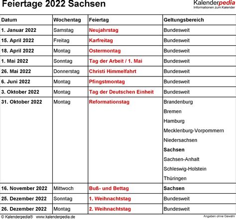 Feiertage Sachsen 2023 2024 Und 2025 Mit Druckvorlagen