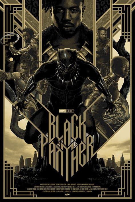 4.8 out of 5 stars. Black Panther - Screenprinted Poster - Top SuperHeroes ...