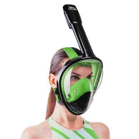 Usnork Full Face Snorkel Mask Easy Breath Snorkeling Gear